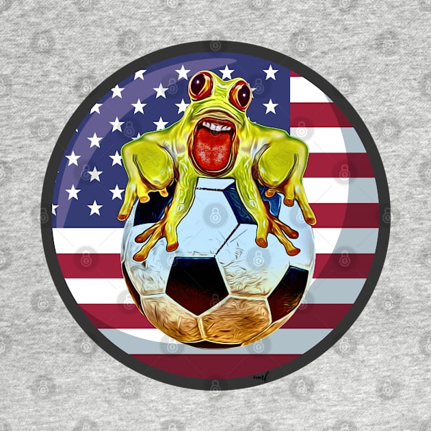 Soccer usa frog trend funny by UMF - Fwo Faces Frog